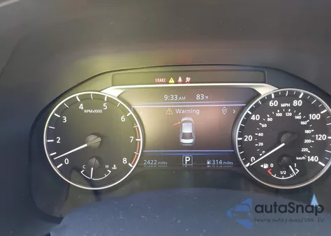 2025 Nissan Altima Sr Fwd z USA, uszkodzony, nr VIN 1N4BL4CVXSN345711